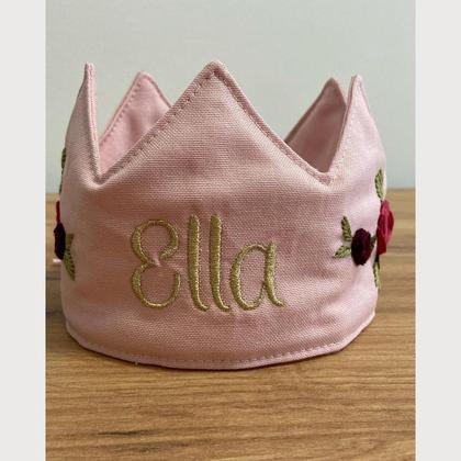 Geburtstagskrone Handbestickt