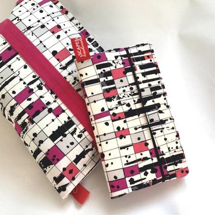 MAMA GESCHENKSET Pink Square Windeltasche & Mu-Ki-Pass Hülle