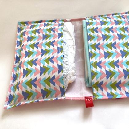 MAMA GESCHENKSET Rosa circles Windeltasche & Mu-Ki-Pass Hülle - Image 2