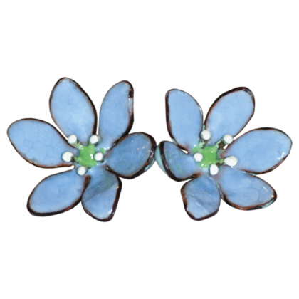 Ohrstecker Leberblümchen hellblau