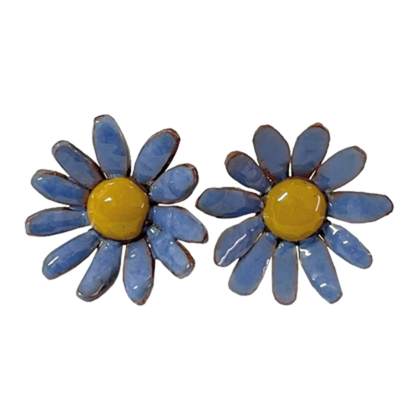Ohrstecker Daisy blau