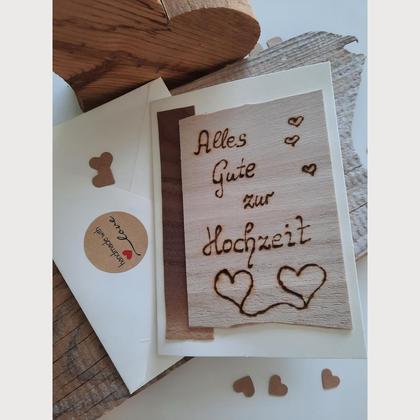 Hochzeitskarte mit Herz, Herzenswerk