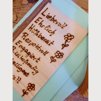 Schulschluss, Lehrerin, Holz, Herzenswerk - Image 4