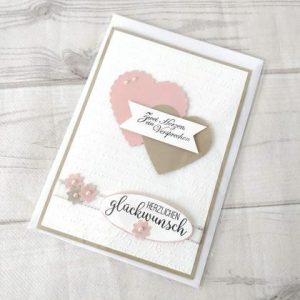 Glückwunschkarte zur Hochzeit