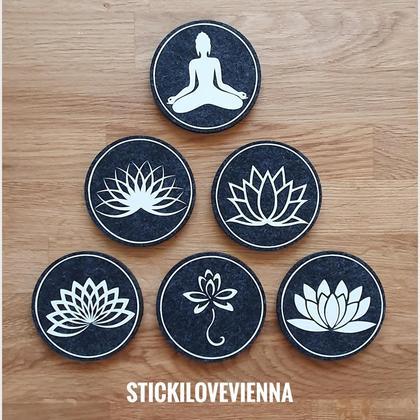 Untersetzer Set Lotusblüte Weiß - Image 2