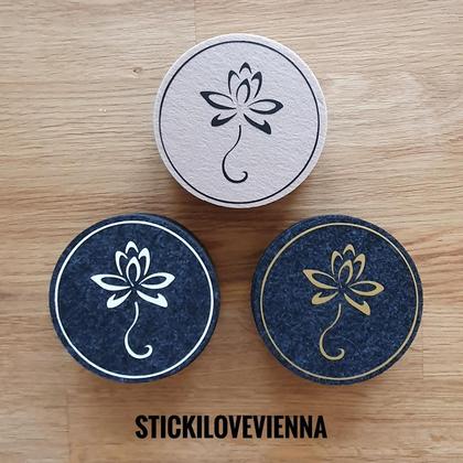 Untersetzer Set Lotusblüte Weiß - Image 4
