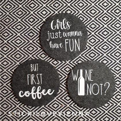 Untersetzer Girls weiß - Image 2