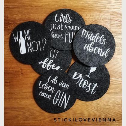 Untersetzer Set Freundinnen