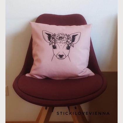 Kissenhülle Kitz rosa