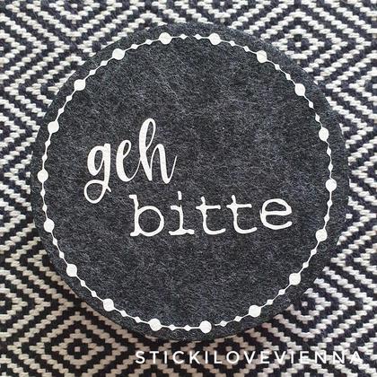 Untersetzer Set Geh Bitte - Image 3