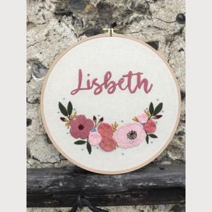 Stickbild Lisbeth 19 cm Durchmesser