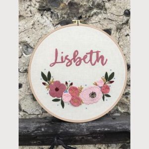 Stickbild Lisbeth 22 cm Durchmesser