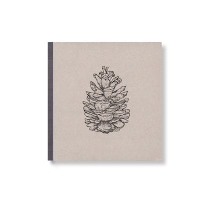 SKIZZENBUCH *Zapfen*, 17 x 17 cm, 144 Seiten