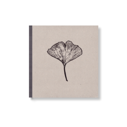 SKIZZENBUCH *Ginkgoblatt*, 17 x 17 cm, 144 Seiten