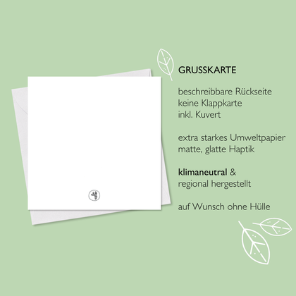 GRUSSKARTE lila *Herr Spatz* , 14 x 14 cm - Image 2