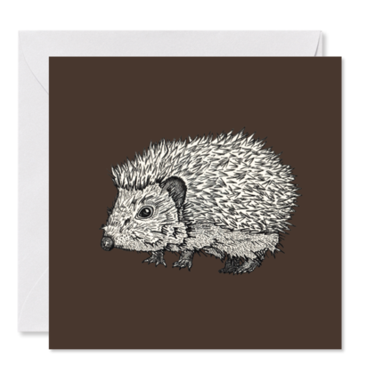 GRUSSKARTE *Louis, der Igel* , 14 x 14 cm