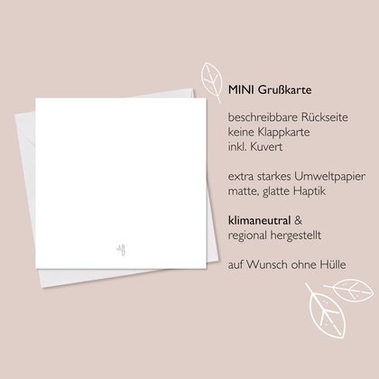 MINI-GRUSSKARTE *You are awesome*, 9x9 cm - Image 2