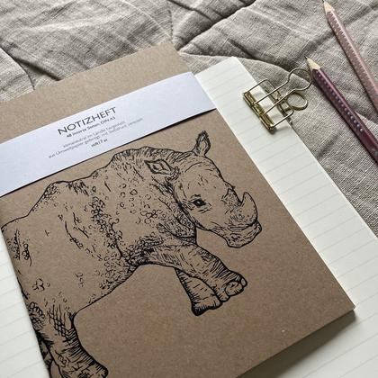 NOTIZHEFT *Nashorn*, DIN A5 - Image 3