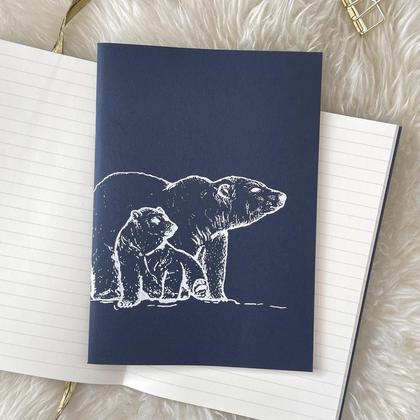 NOTIZHEFT *Eisbärenfamilie*, DIN A5