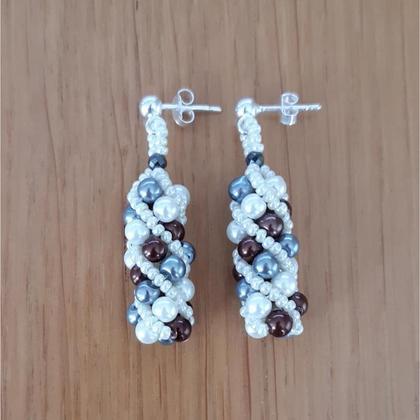 Spiralperlenohrringe GWII