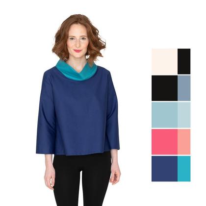 DIY Kit - Oberteil BICOLORE Indigo