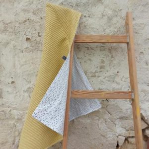 Cuddle me Cape Dusty Yellow & Dots