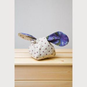 Osterhasenkörbchen lila Punkte