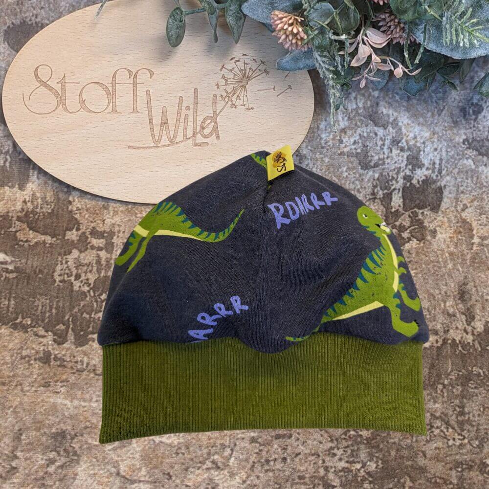 Bündchenhaube Dino, Gr. M 46-52cm - Image 4