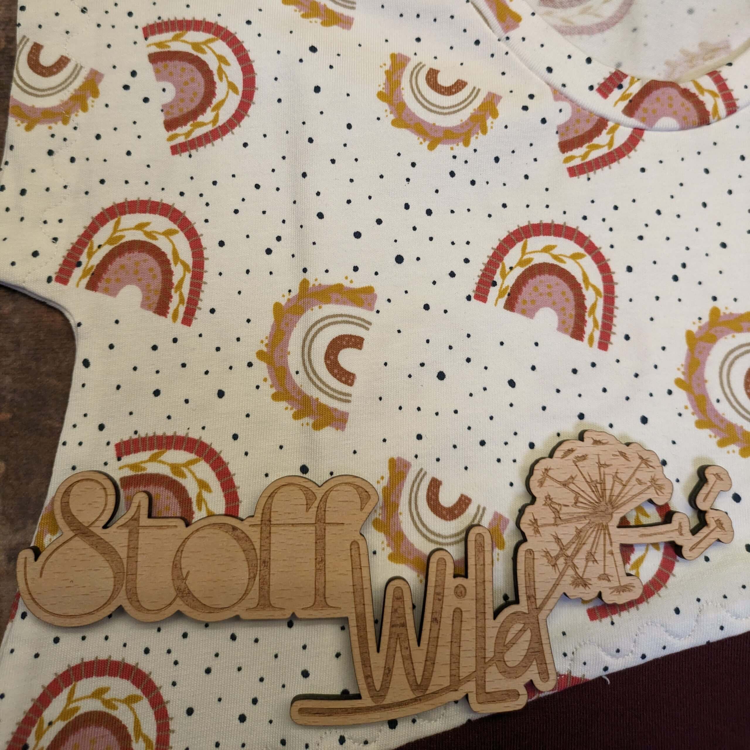 SommerShirt Regenbogen rosa-bordeaux, Gr. 104 - Image 3