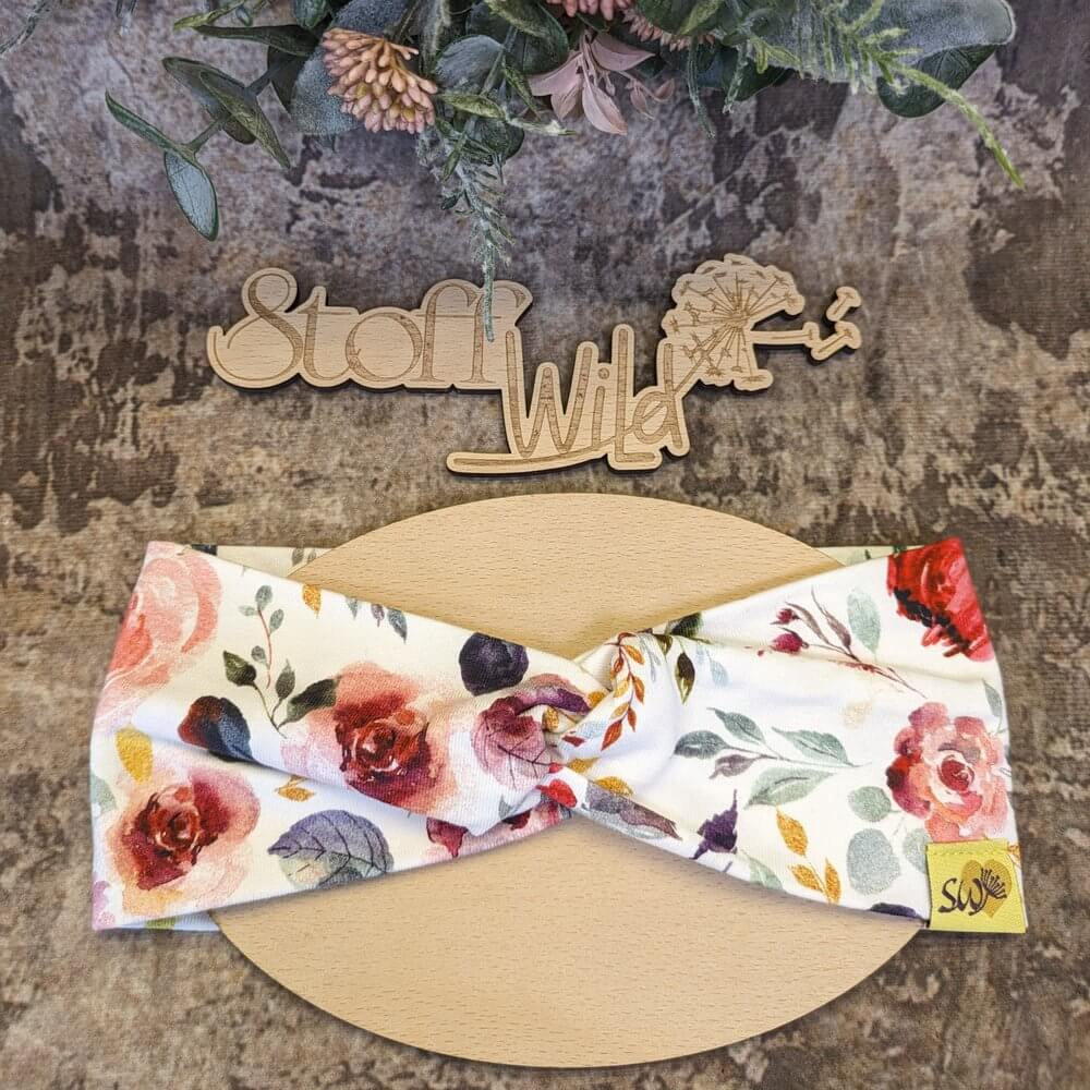 Knoten-Stirnband "Flowers"