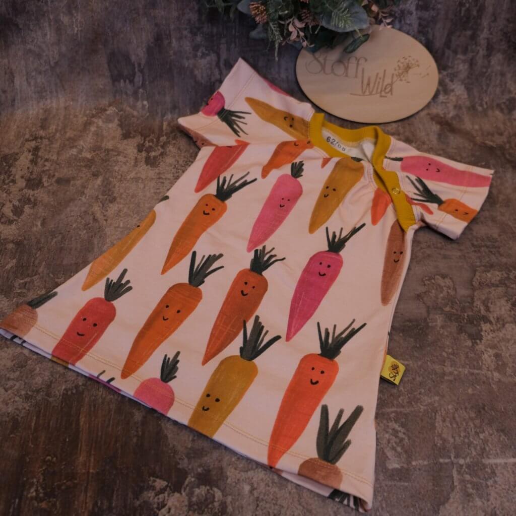Baby-Kleid Karottenparty, Gr. 62/68