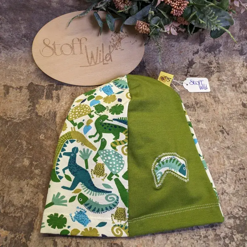Beanie grüne Tiere, Gr. S - Image 3