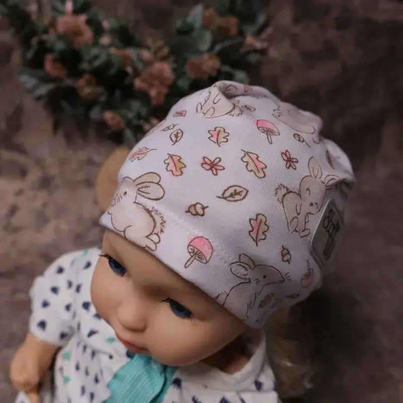 Baby-Beanie Hase, graublau XS - Image 5