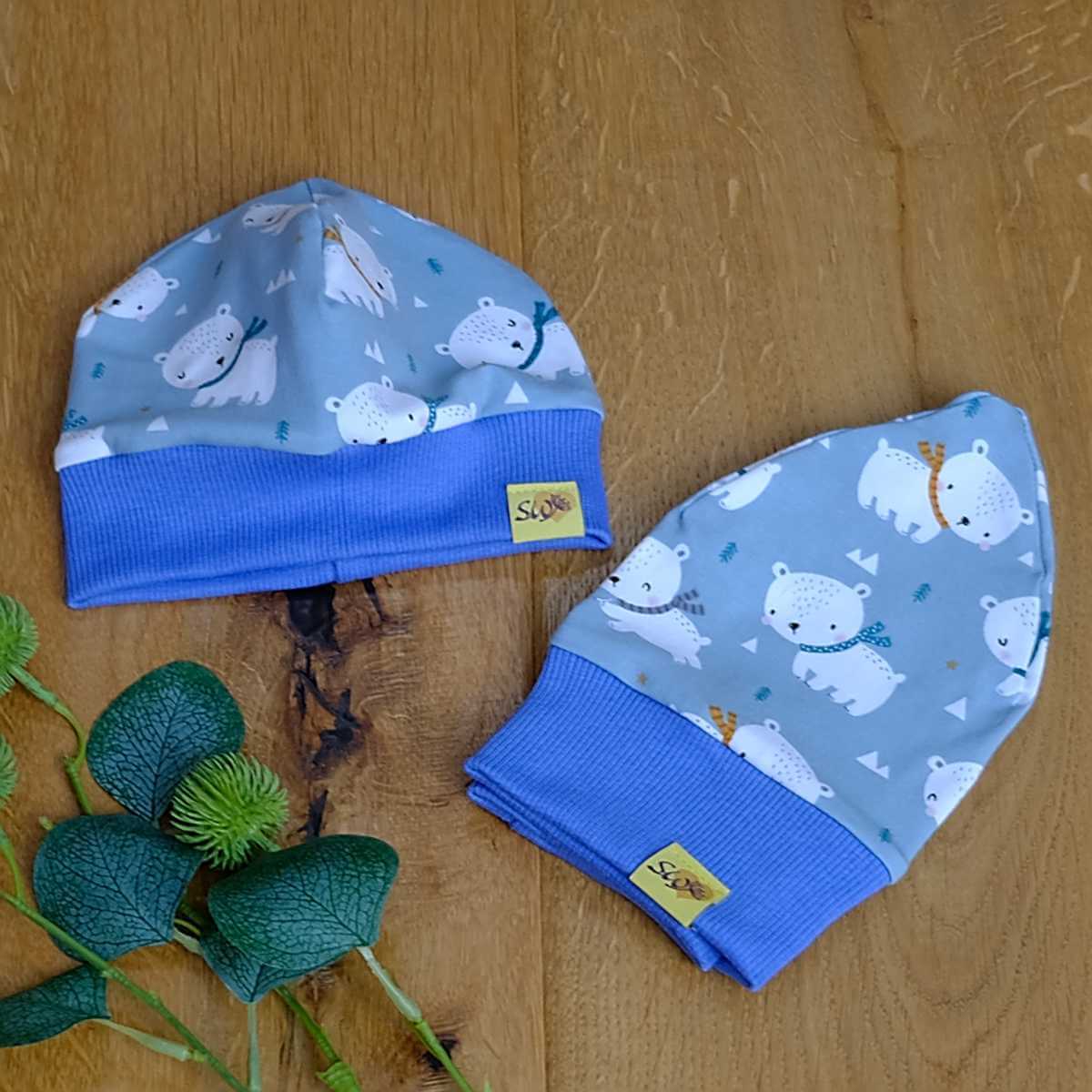 Bündchen-Haube "Eisbärchen" - Image 3