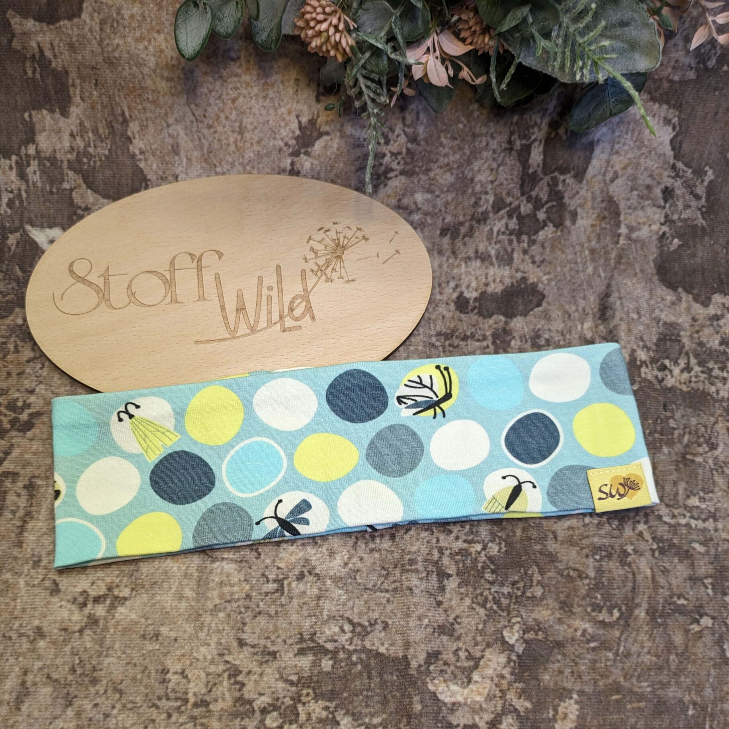 Stirnband Libelle Minze