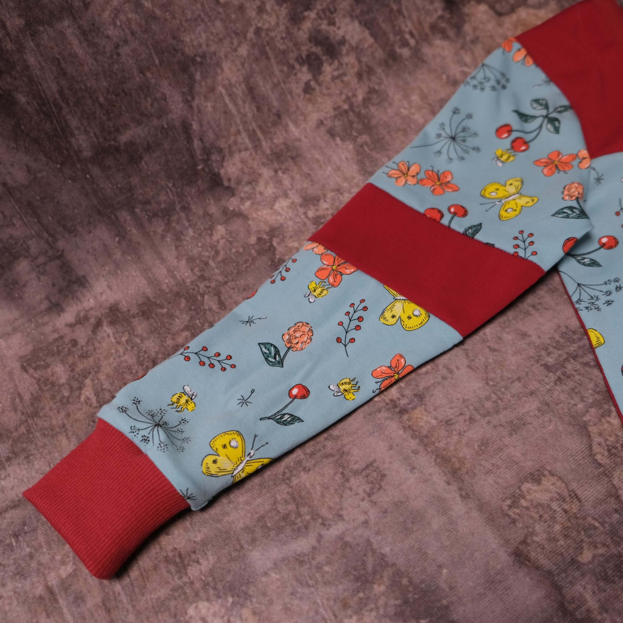 Shirt Sommerwiese blau-rot, Gr. 110 - Image 4