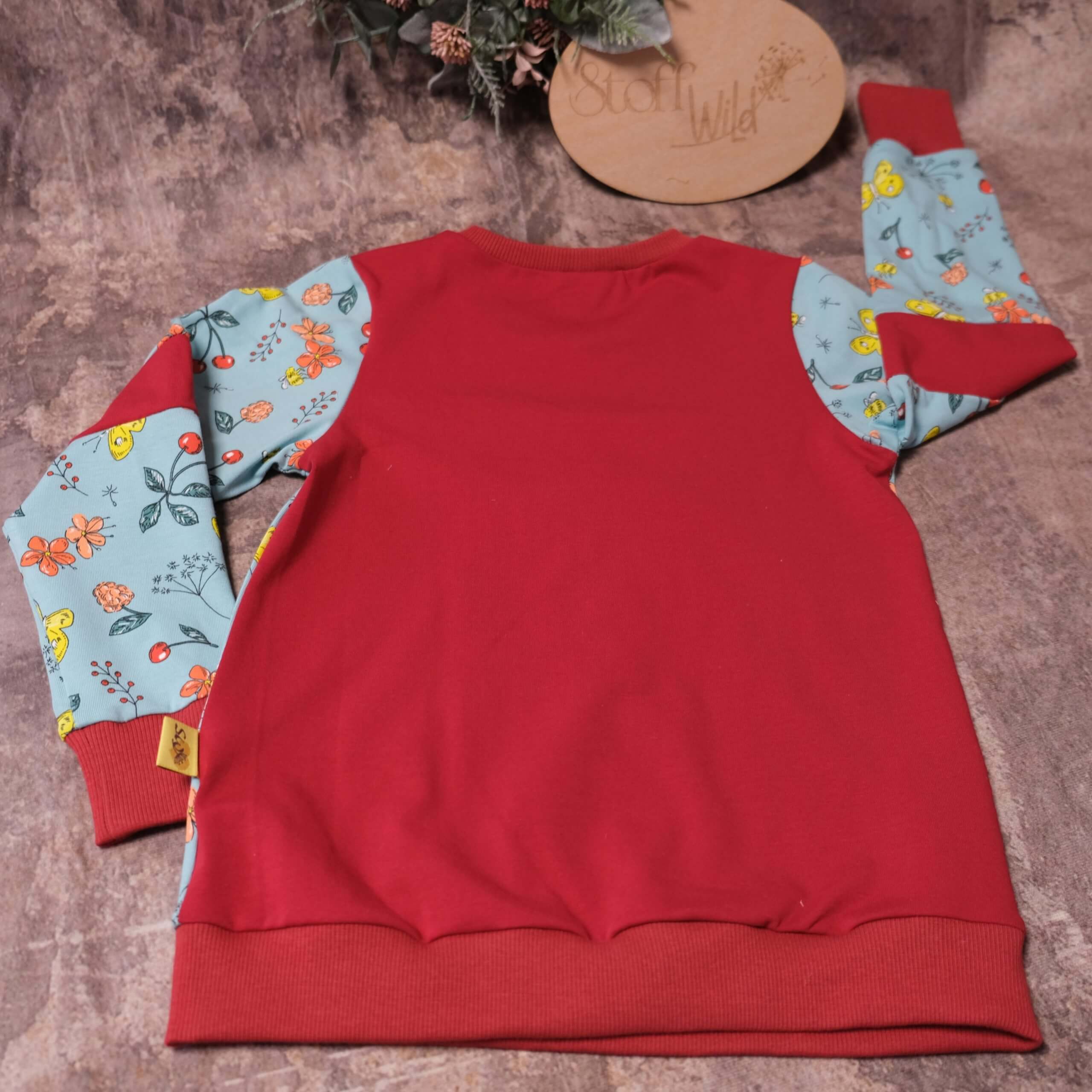 Shirt Sommerwiese blau-rot, Gr. 110 - Image 5