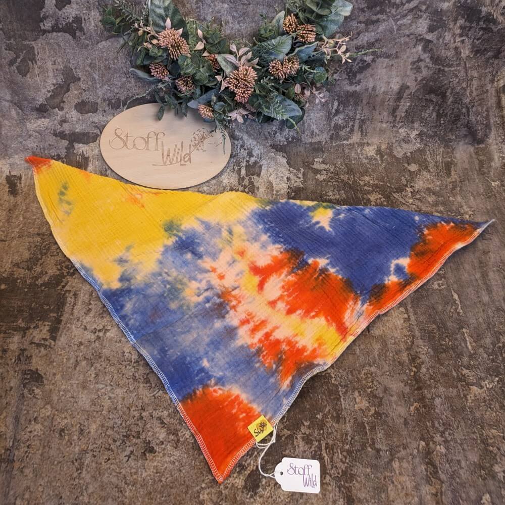 Batik Musselin-Halstuch 50x50cm - Image 2