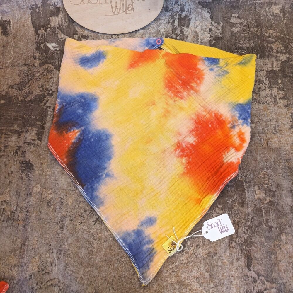 Batik-Musselin-Halstuch 54x54cm - Image 4