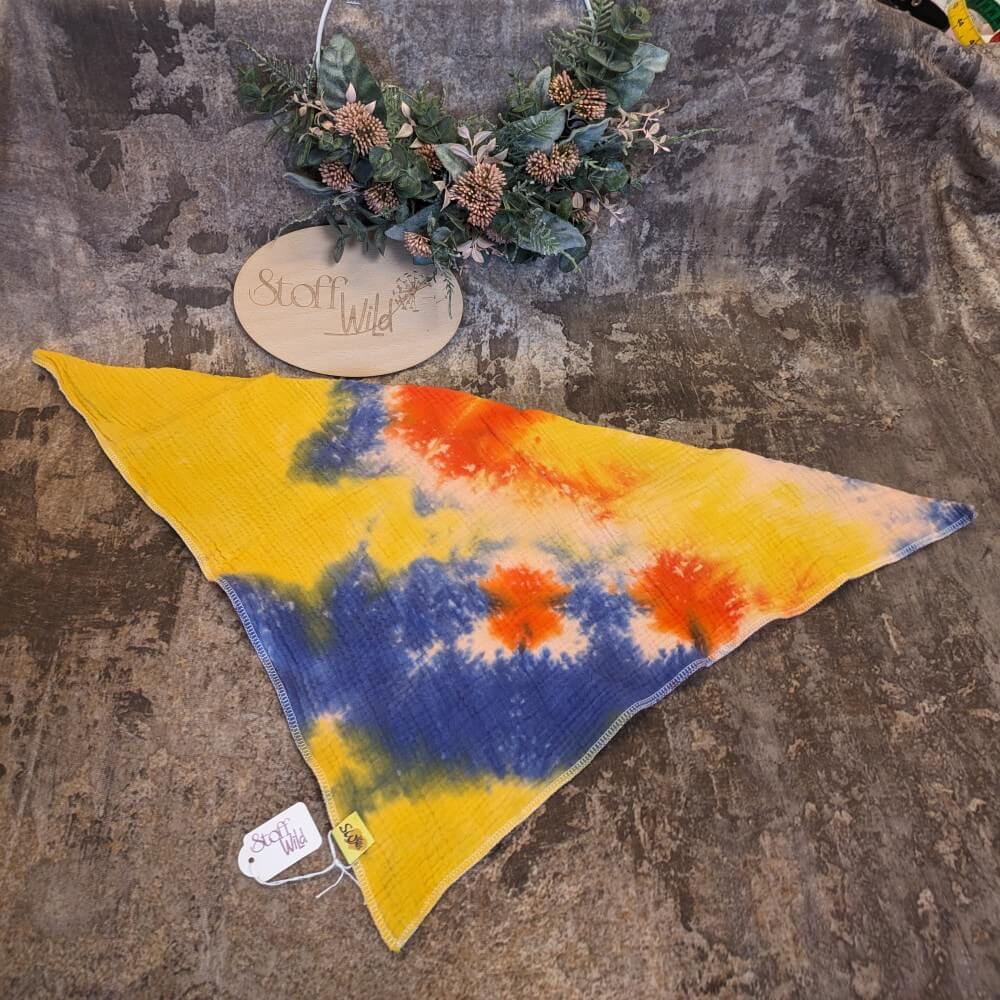 Batik-Musselin-Halstuch 54x54cm - Image 2