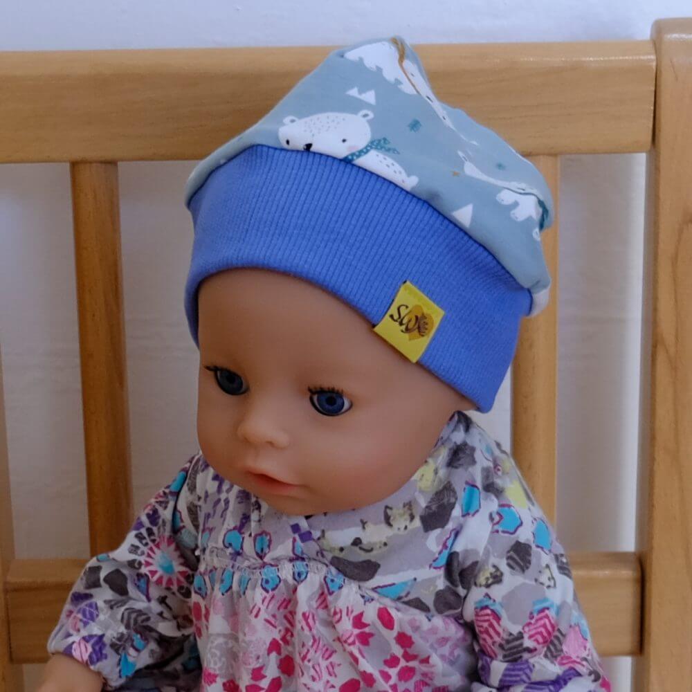 Bündchen-Haube "Eisbärchen" - Image 2