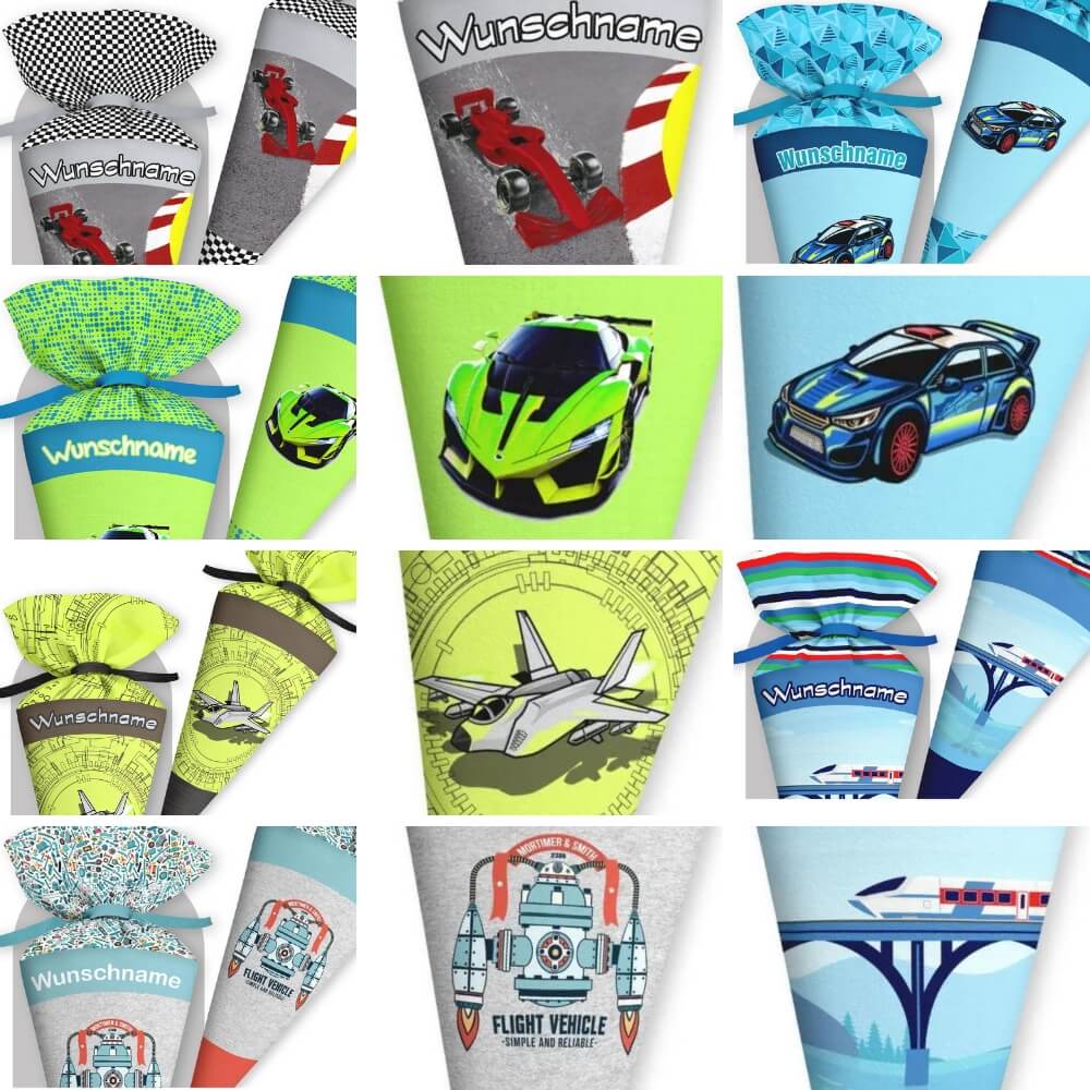 Schultüte mit Wunschname – OHNE Papp-Rohling - Image 17