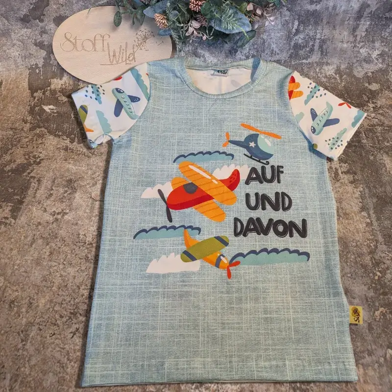 Auf und Davon - Shirt in Gr. 110/116