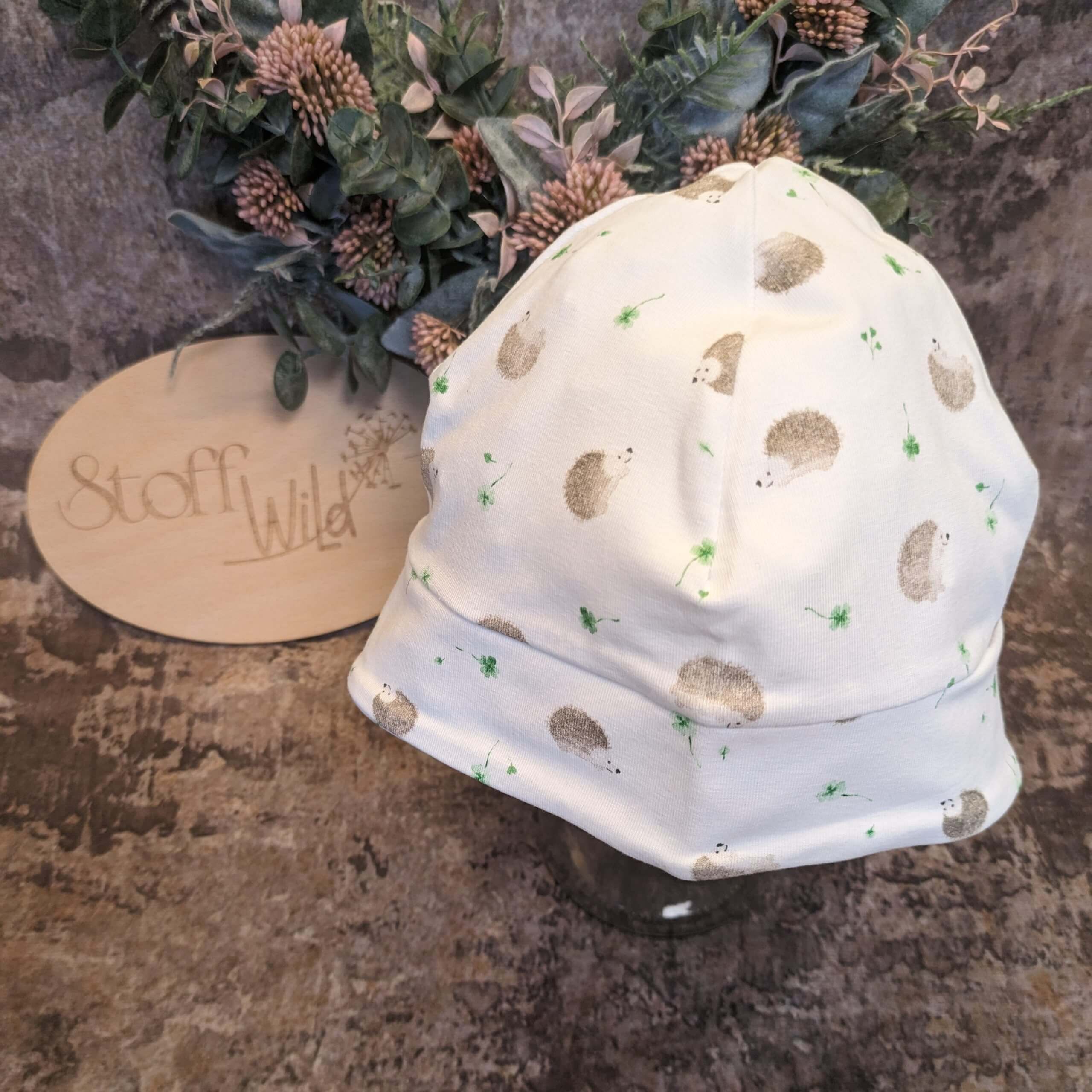 Sommerhut mit Nacken-Schutz "Igel, grün" - Image 3