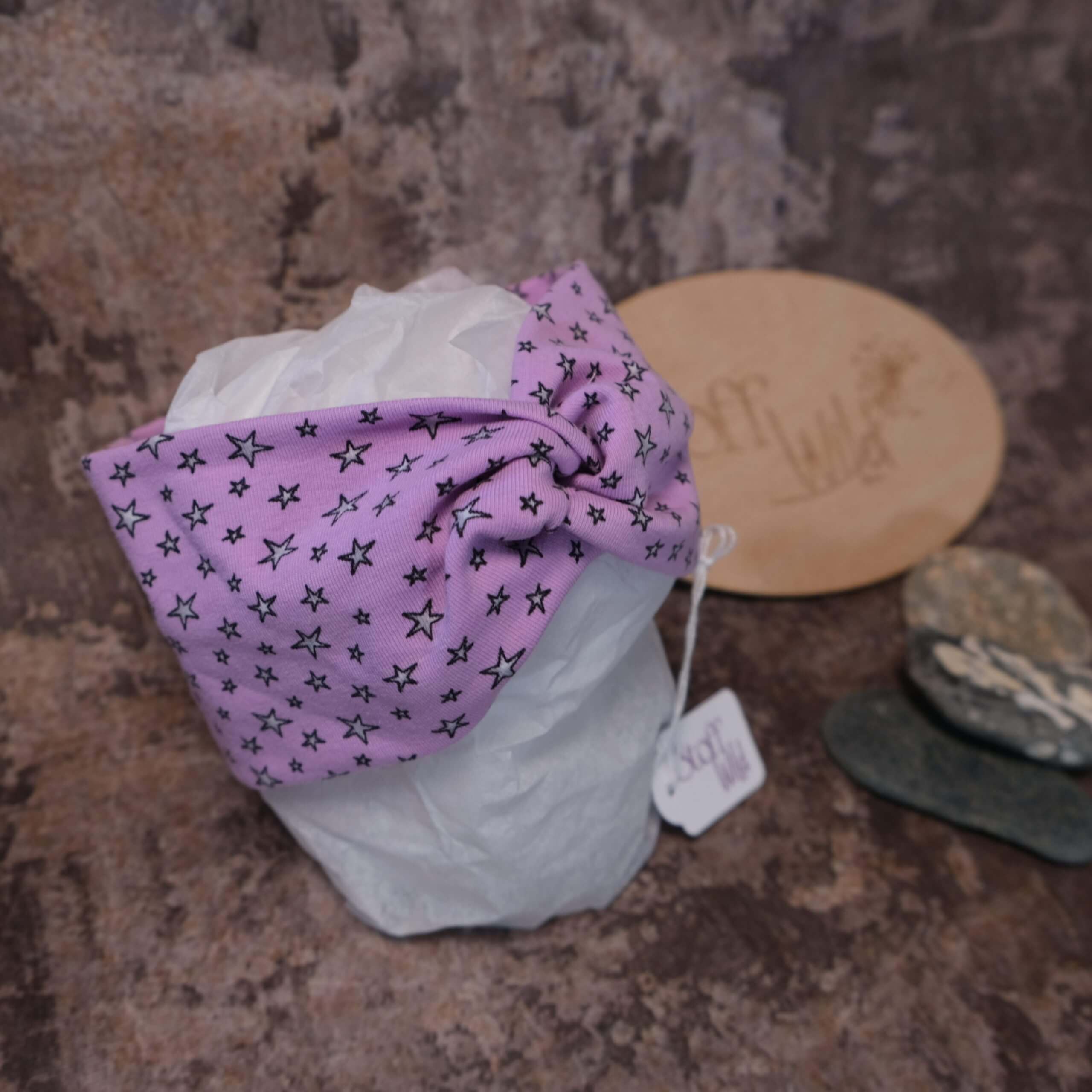 Knoten-Stirnband "Sterne" - Image 3