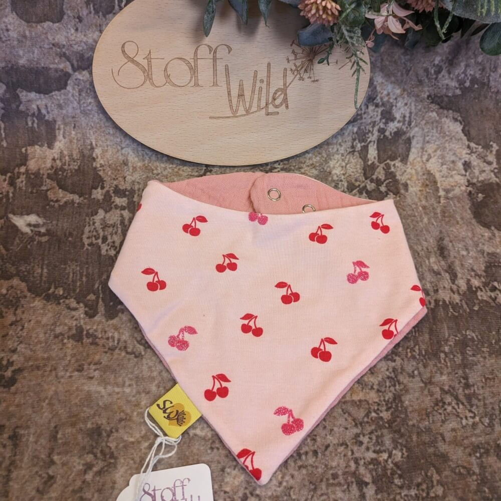 Baby-Wende-Halstuch „Glitzer-Kirschen“ - Image 2