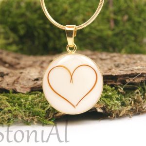 Herz aus Haaren Erinnerungsschmuck