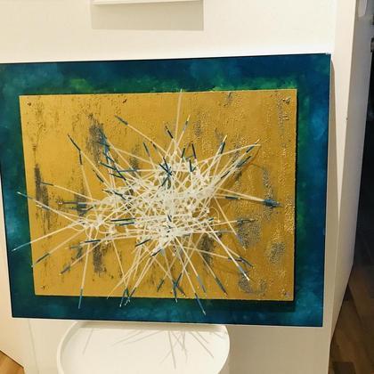 Bild Acryl auf Holz „Stimmung“