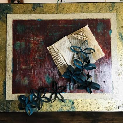 Bild Acryl auf Holz „Phantasie“