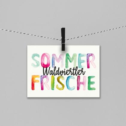 Postkarte Waldviertler Sommerfrische